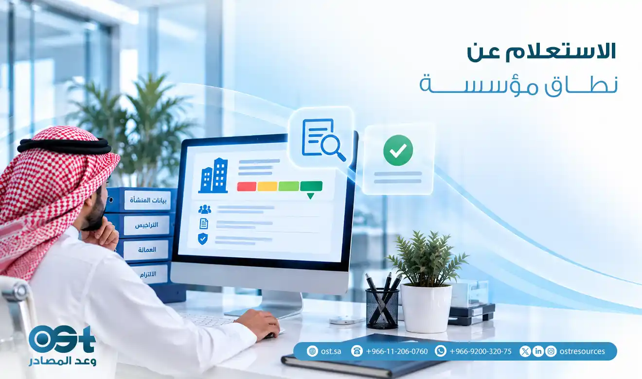الاستعلام عن نطاق مؤسسة
